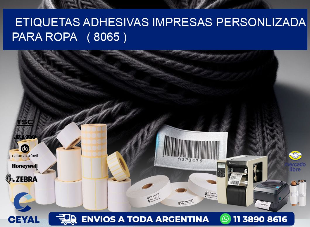 ETIQUETAS ADHESIVAS IMPRESAS PERSONLIZADA PARA ROPA ( 8065 )