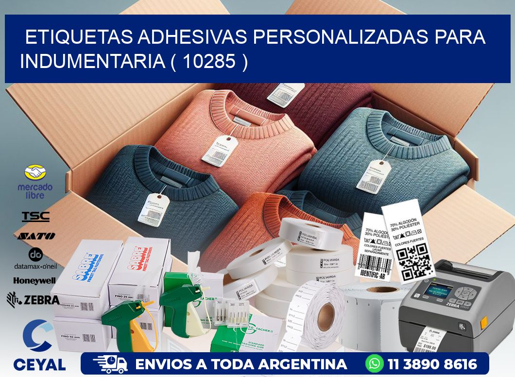 ETIQUETAS ADHESIVAS PERSONALIZADAS PARA INDUMENTARIA ( 10285 )