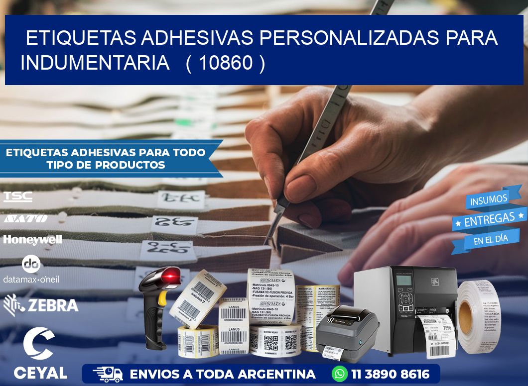 ETIQUETAS ADHESIVAS PERSONALIZADAS PARA INDUMENTARIA   ( 10860 )