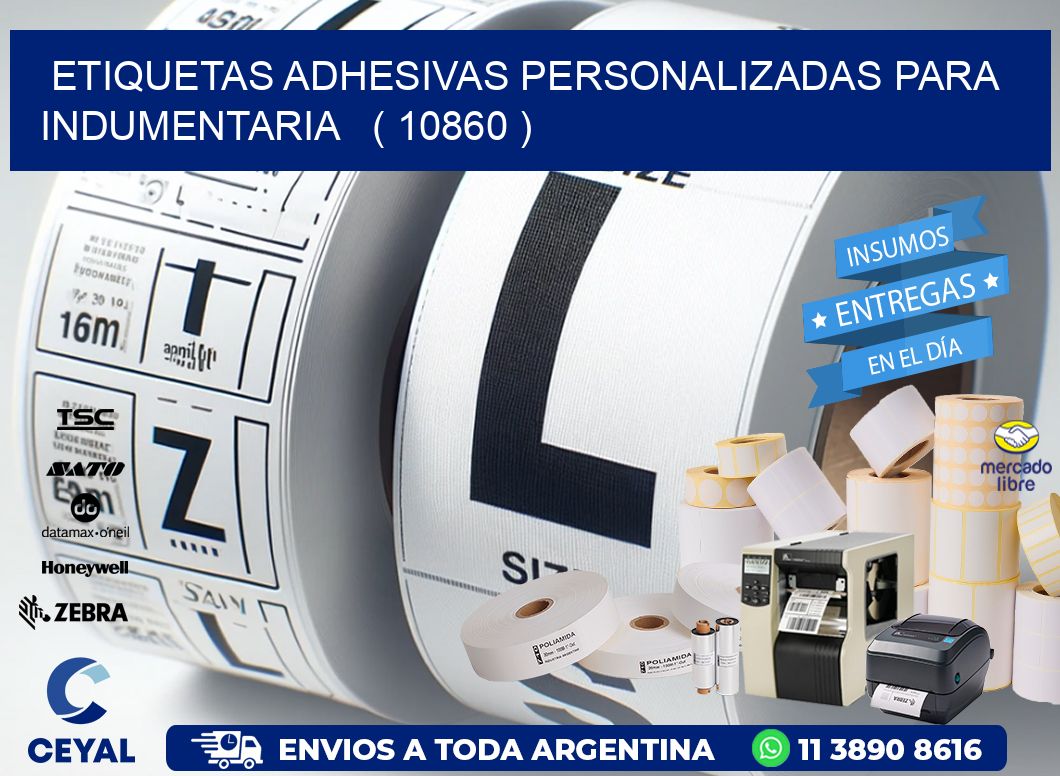 ETIQUETAS ADHESIVAS PERSONALIZADAS PARA INDUMENTARIA ( 10860 )