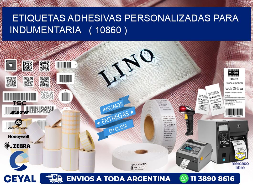 ETIQUETAS ADHESIVAS PERSONALIZADAS PARA INDUMENTARIA ( 10860 )