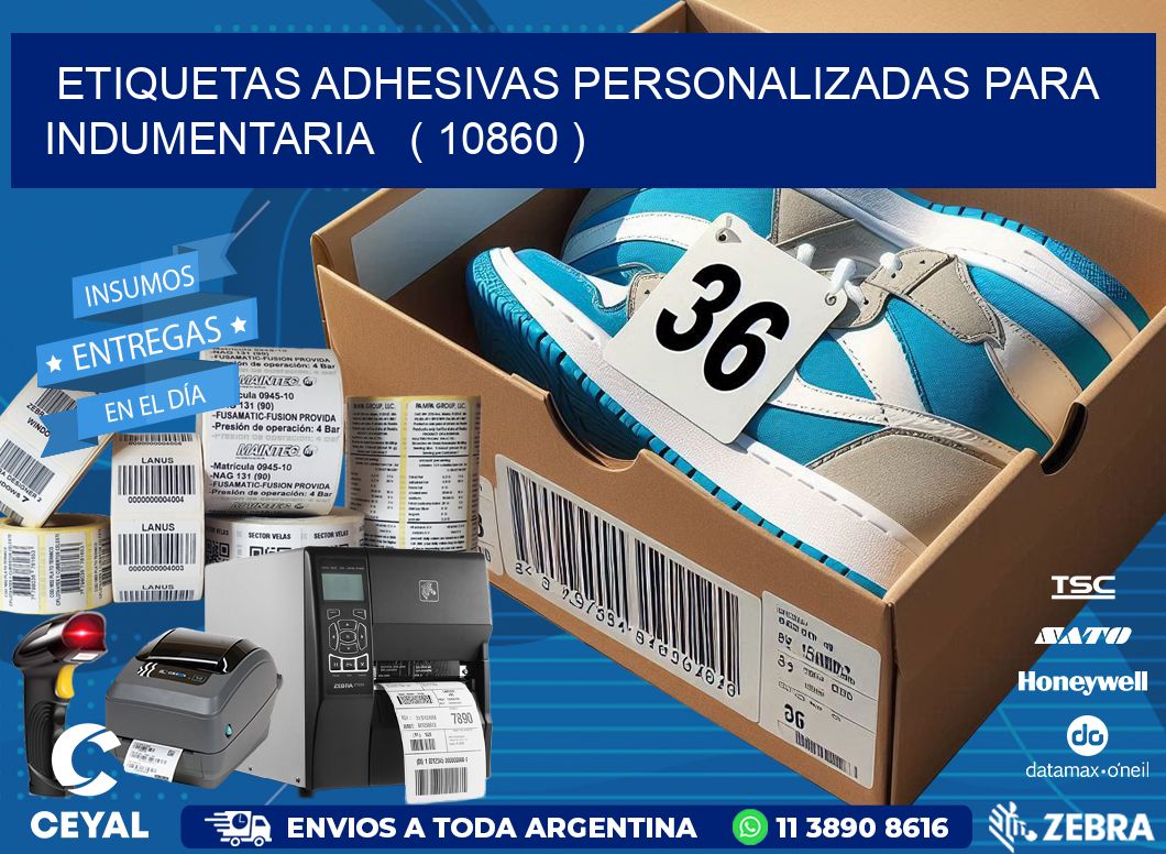 ETIQUETAS ADHESIVAS PERSONALIZADAS PARA INDUMENTARIA ( 10860 )