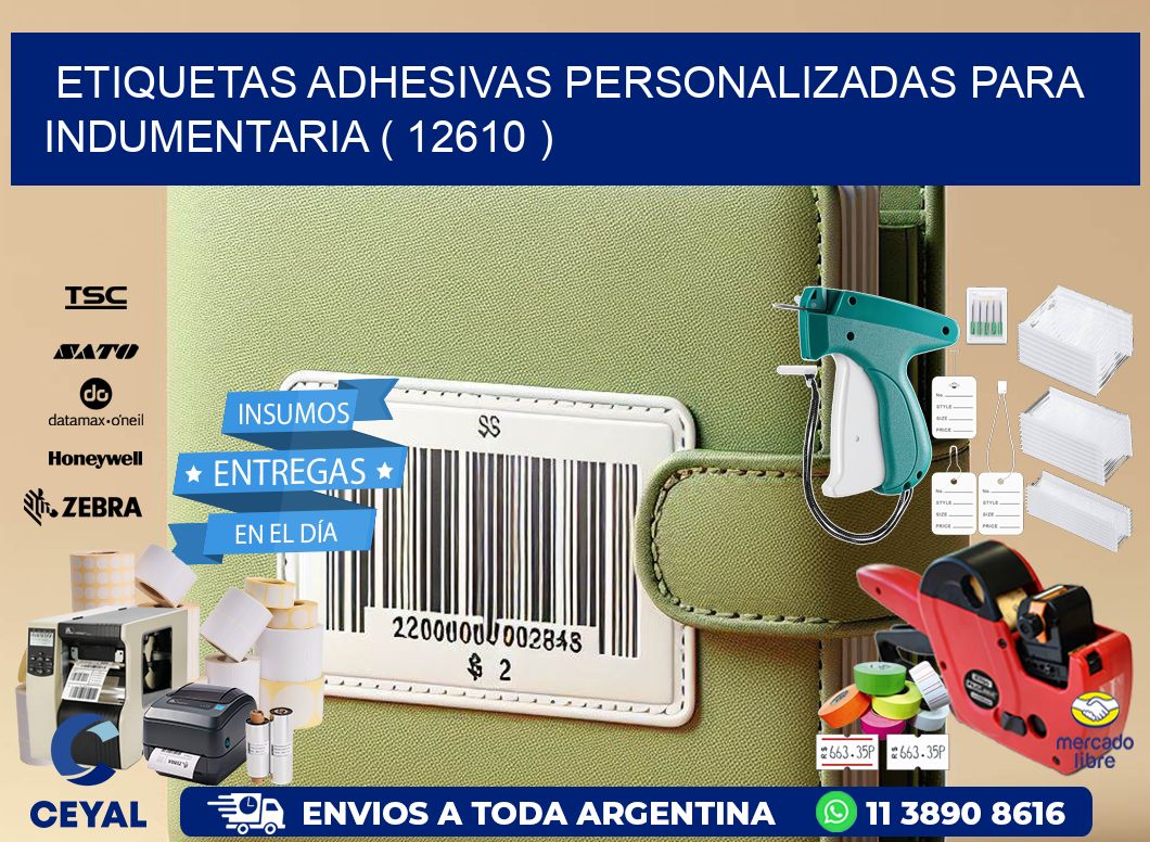 ETIQUETAS ADHESIVAS PERSONALIZADAS PARA INDUMENTARIA ( 12610 )
