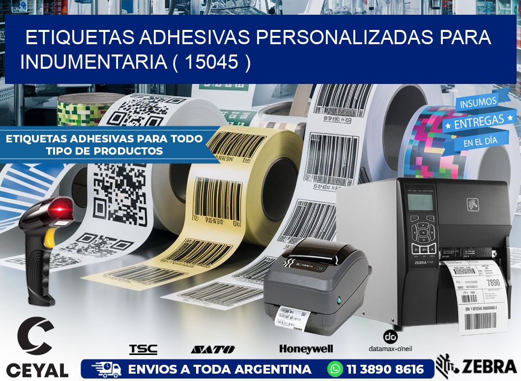 ETIQUETAS ADHESIVAS PERSONALIZADAS PARA INDUMENTARIA ( 15045 )