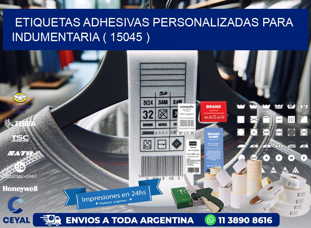 ETIQUETAS ADHESIVAS PERSONALIZADAS PARA INDUMENTARIA ( 15045 )