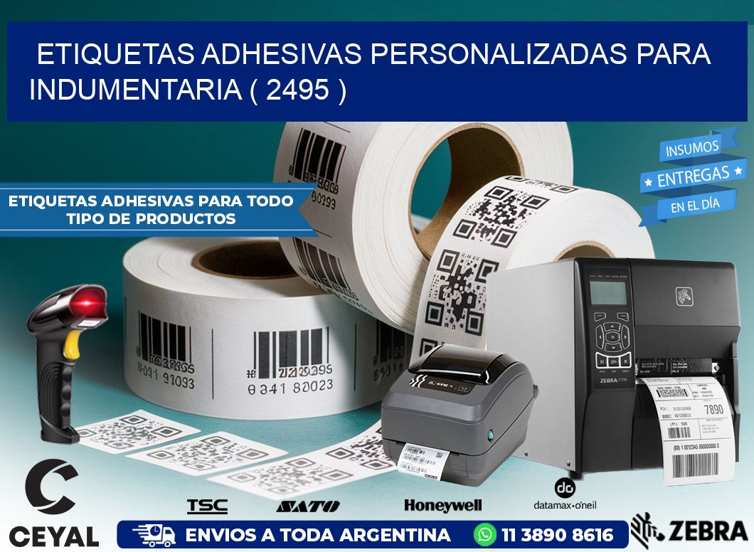 ETIQUETAS ADHESIVAS PERSONALIZADAS PARA INDUMENTARIA ( 2495 )