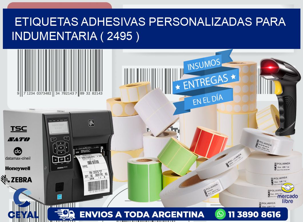 ETIQUETAS ADHESIVAS PERSONALIZADAS PARA INDUMENTARIA ( 2495 )