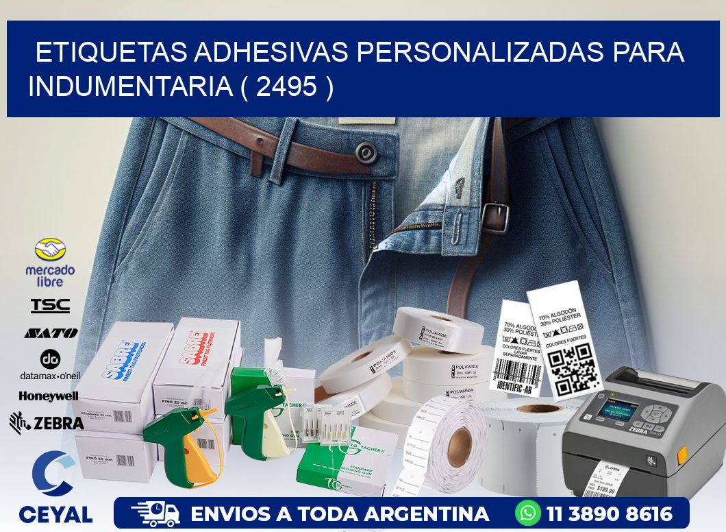 ETIQUETAS ADHESIVAS PERSONALIZADAS PARA INDUMENTARIA ( 2495 )