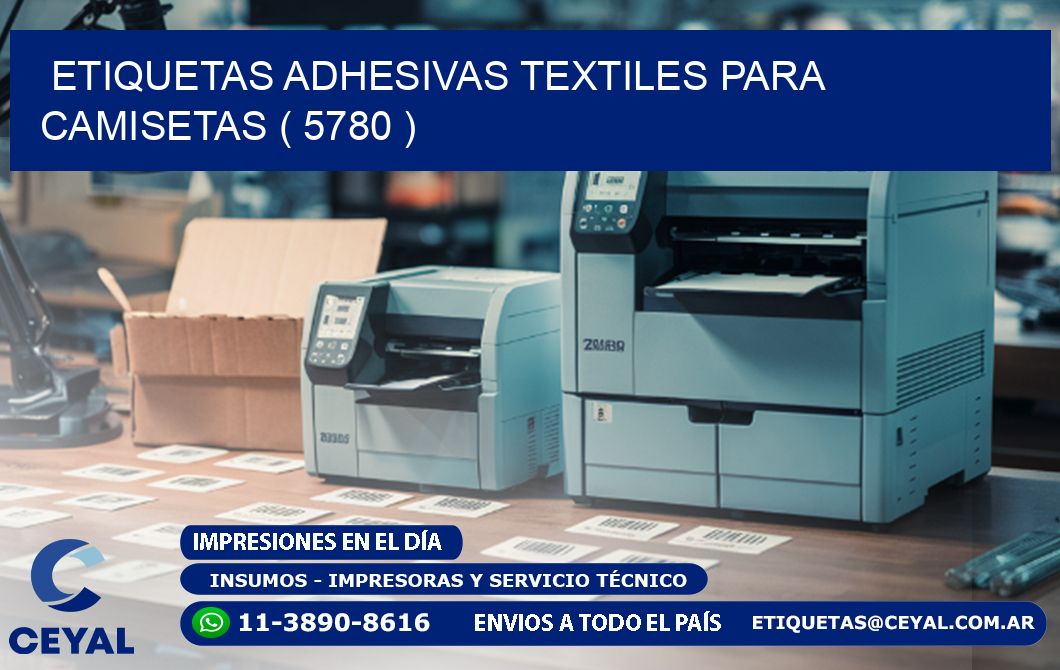 ETIQUETAS ADHESIVAS TEXTILES PARA CAMISETAS ( 5780 )