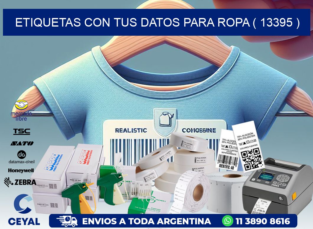 ETIQUETAS CON TUS DATOS PARA ROPA ( 13395 )