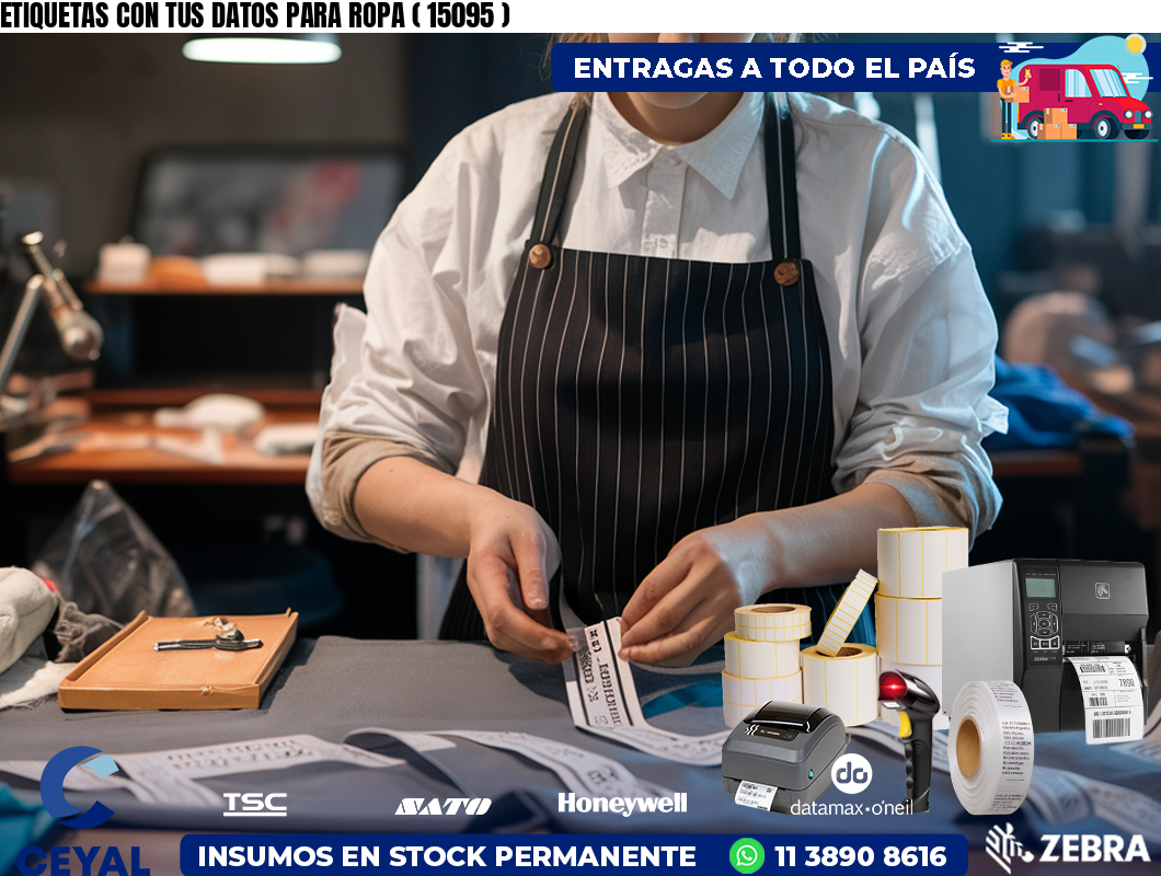 ETIQUETAS CON TUS DATOS PARA ROPA ( 15095 )