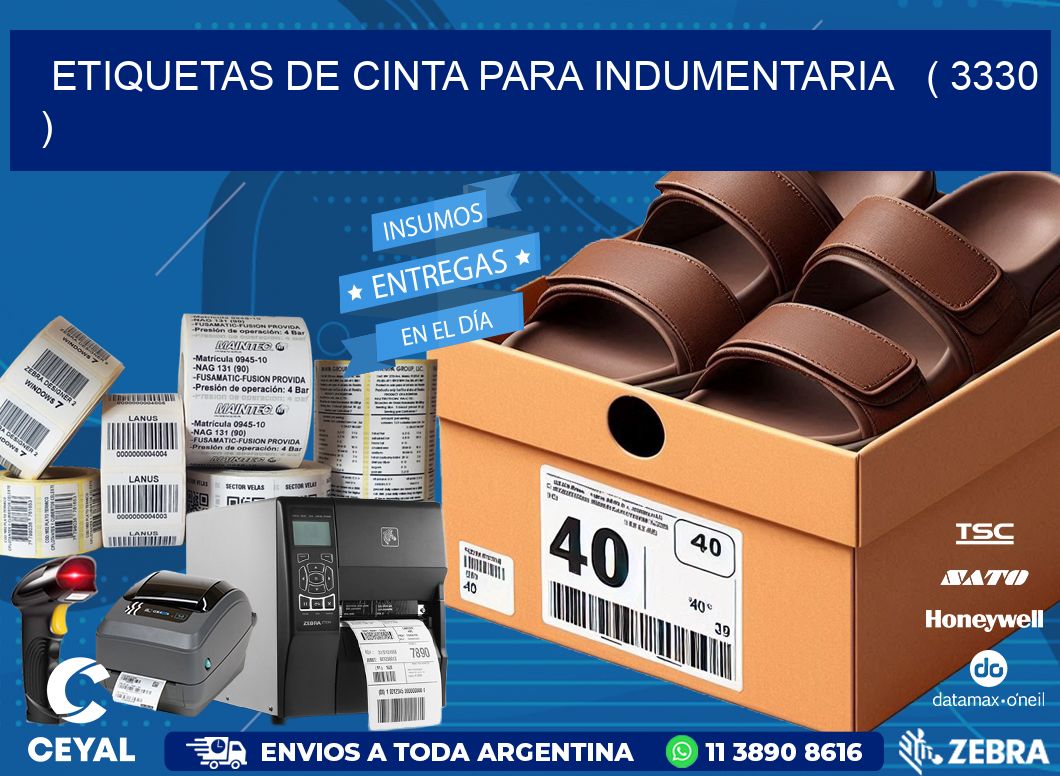 ETIQUETAS DE CINTA PARA INDUMENTARIA   ( 3330 )