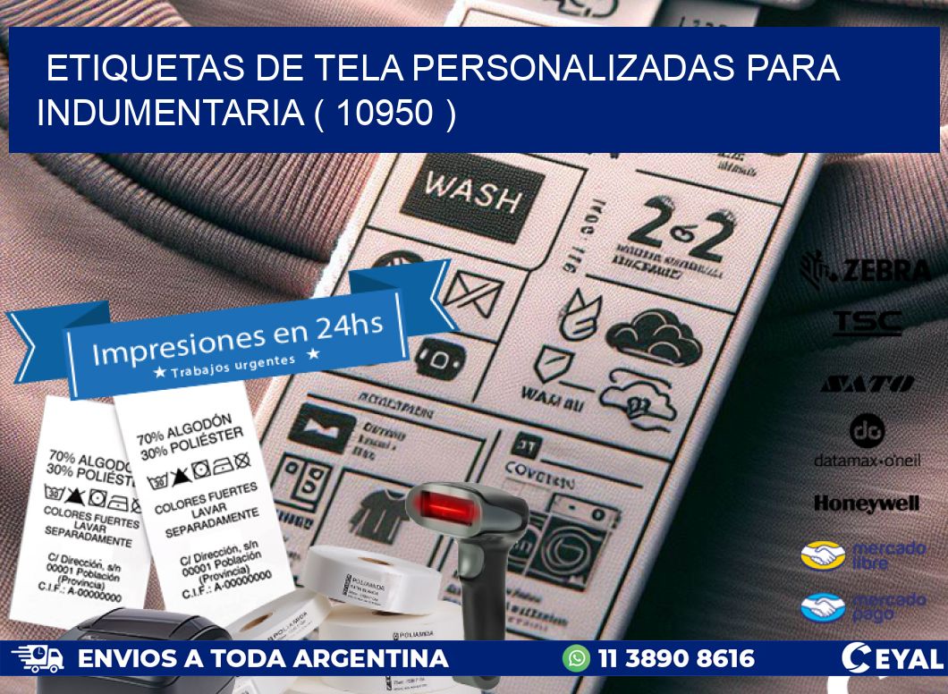 ETIQUETAS DE TELA PERSONALIZADAS PARA INDUMENTARIA ( 10950 )