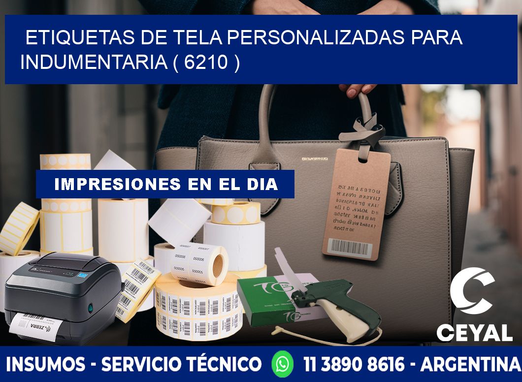ETIQUETAS DE TELA PERSONALIZADAS PARA INDUMENTARIA ( 6210 )