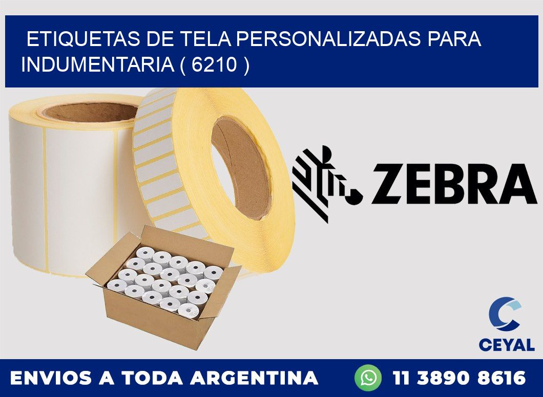 ETIQUETAS DE TELA PERSONALIZADAS PARA INDUMENTARIA ( 6210 )