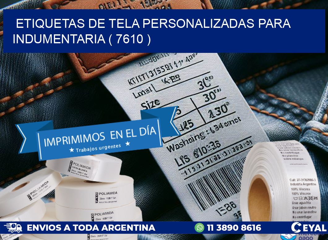 ETIQUETAS DE TELA PERSONALIZADAS PARA INDUMENTARIA ( 7610 )