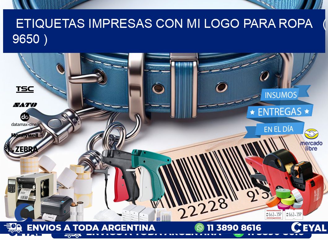 ETIQUETAS IMPRESAS CON MI LOGO PARA ROPA   ( 9650 )