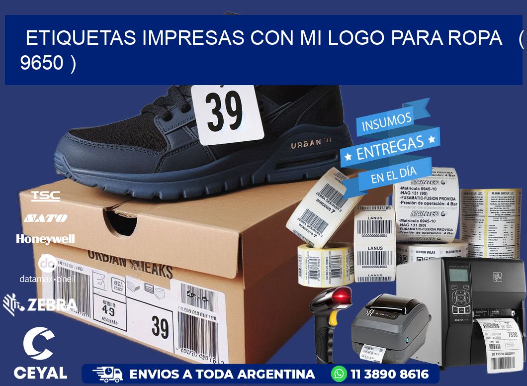 ETIQUETAS IMPRESAS CON MI LOGO PARA ROPA   ( 9650 )