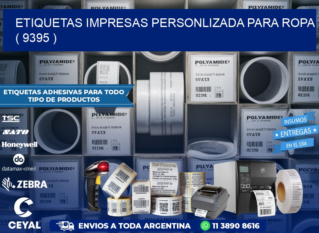 ETIQUETAS IMPRESAS PERSONLIZADA PARA ROPA   ( 9395 )