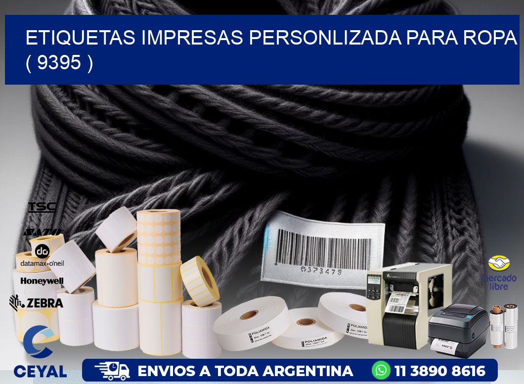 ETIQUETAS IMPRESAS PERSONLIZADA PARA ROPA   ( 9395 )