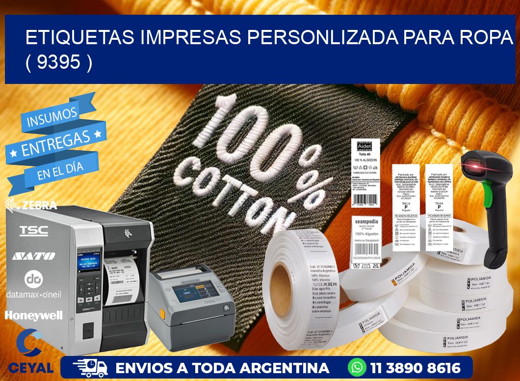 ETIQUETAS IMPRESAS PERSONLIZADA PARA ROPA   ( 9395 )