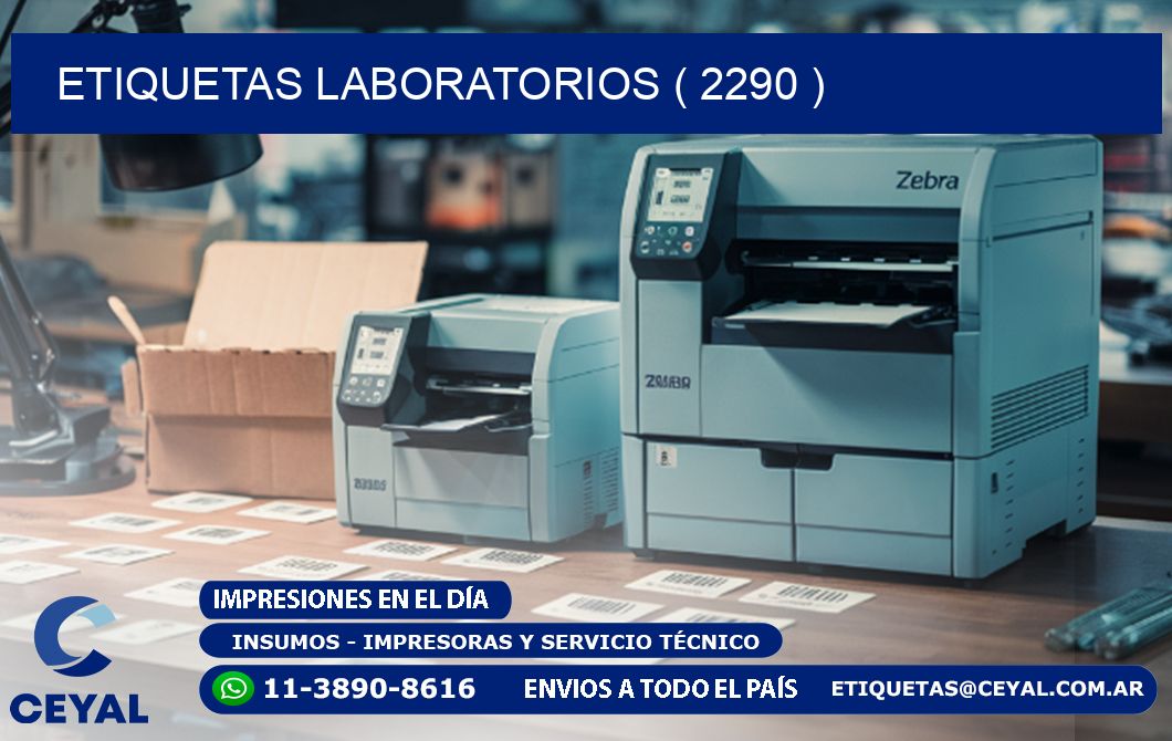 ETIQUETAS LABORATORIOS ( 2290 )