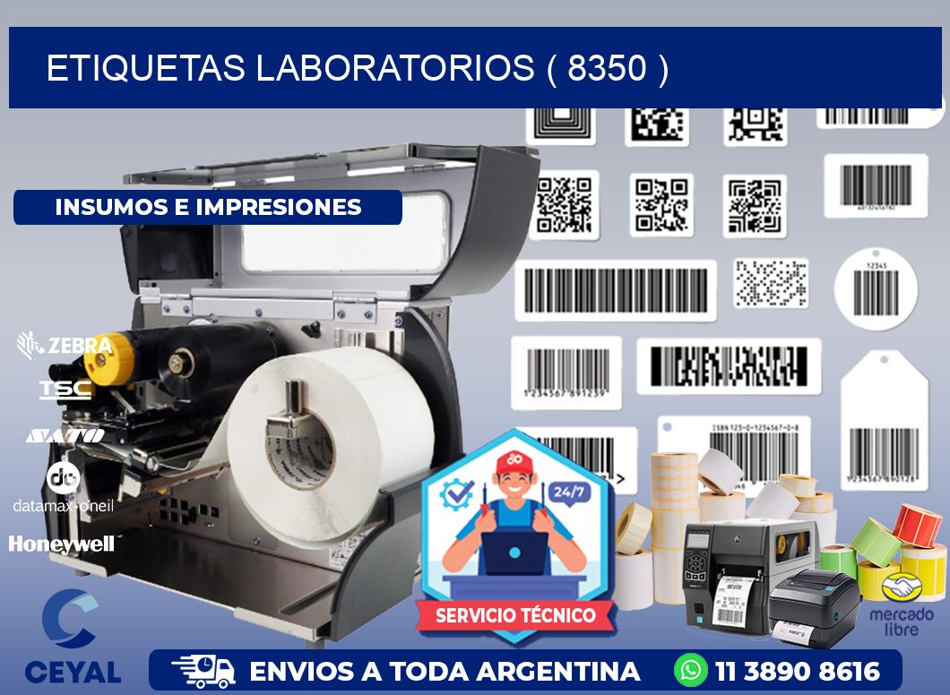 ETIQUETAS LABORATORIOS ( 8350 )