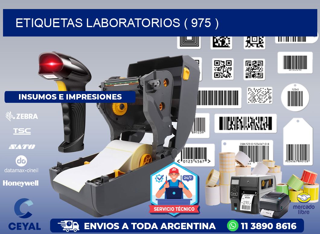 ETIQUETAS LABORATORIOS ( 975 )