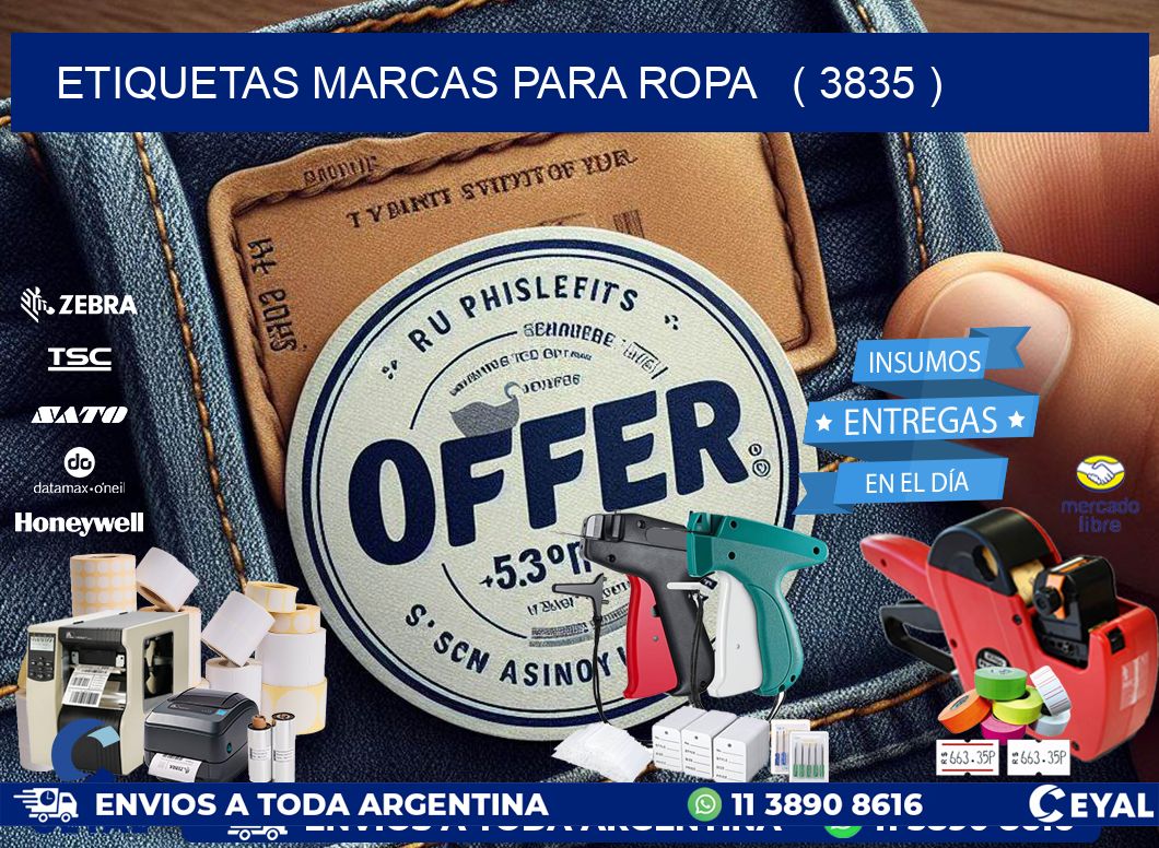 ETIQUETAS MARCAS PARA ROPA   ( 3835 )