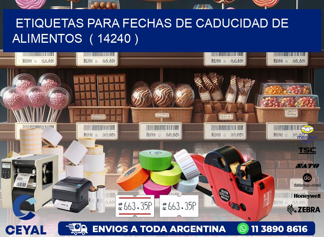 ETIQUETAS PARA FECHAS DE CADUCIDAD DE ALIMENTOS ( 14240 )