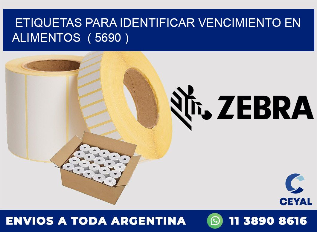ETIQUETAS PARA IDENTIFICAR VENCIMIENTO EN ALIMENTOS  ( 5690 )