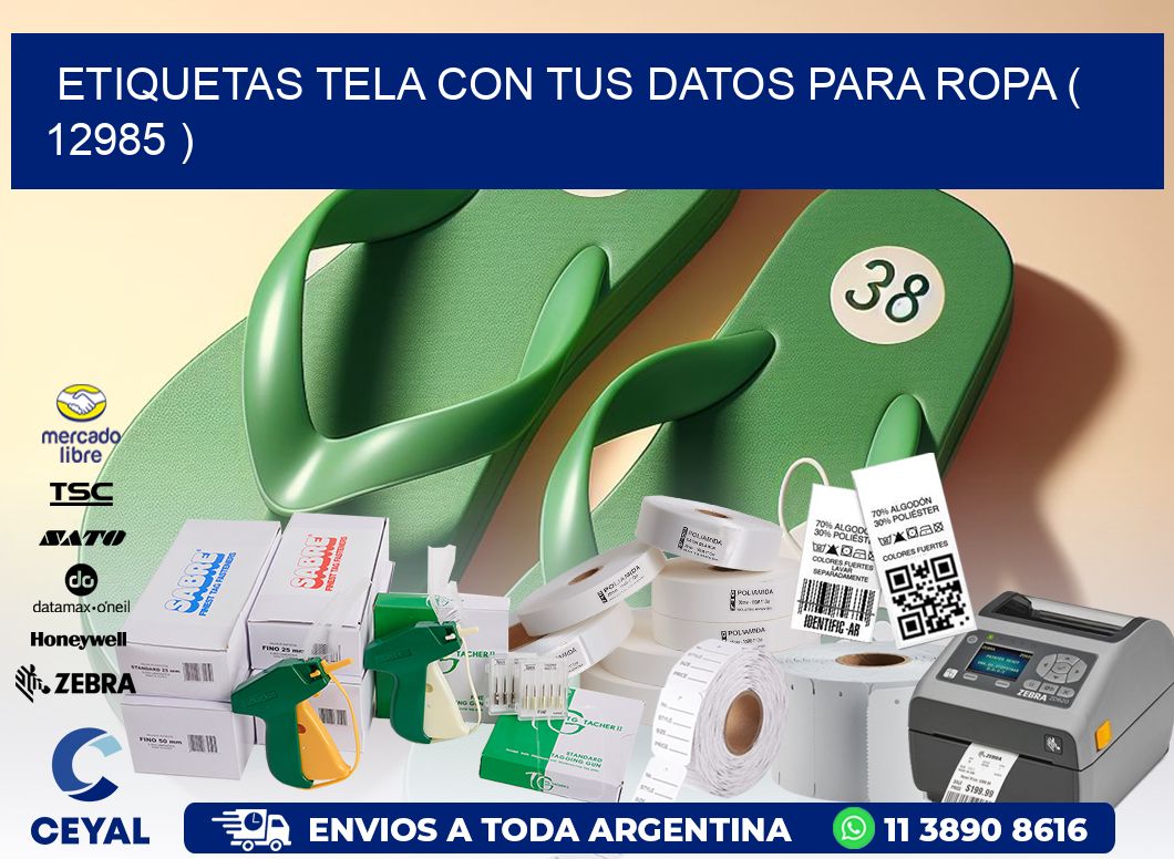 ETIQUETAS TELA CON TUS DATOS PARA ROPA ( 12985 )