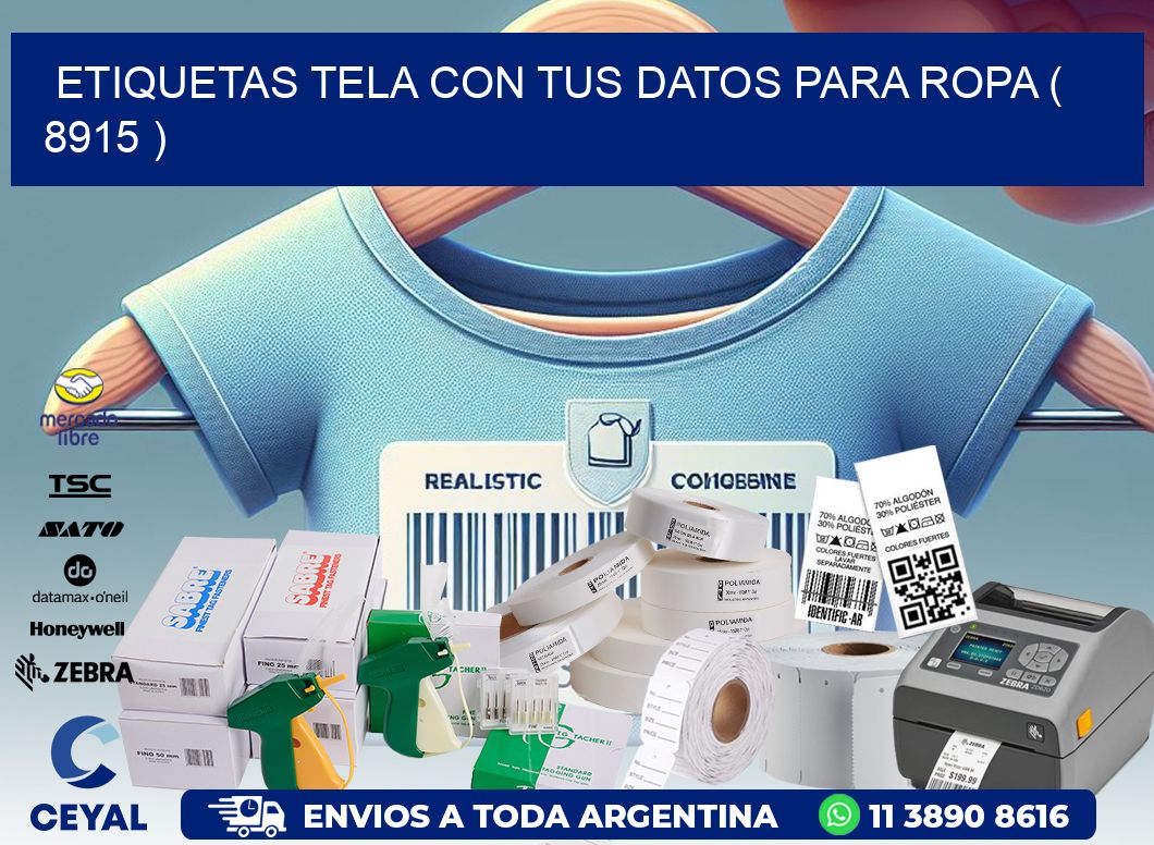 ETIQUETAS TELA CON TUS DATOS PARA ROPA ( 8915 )