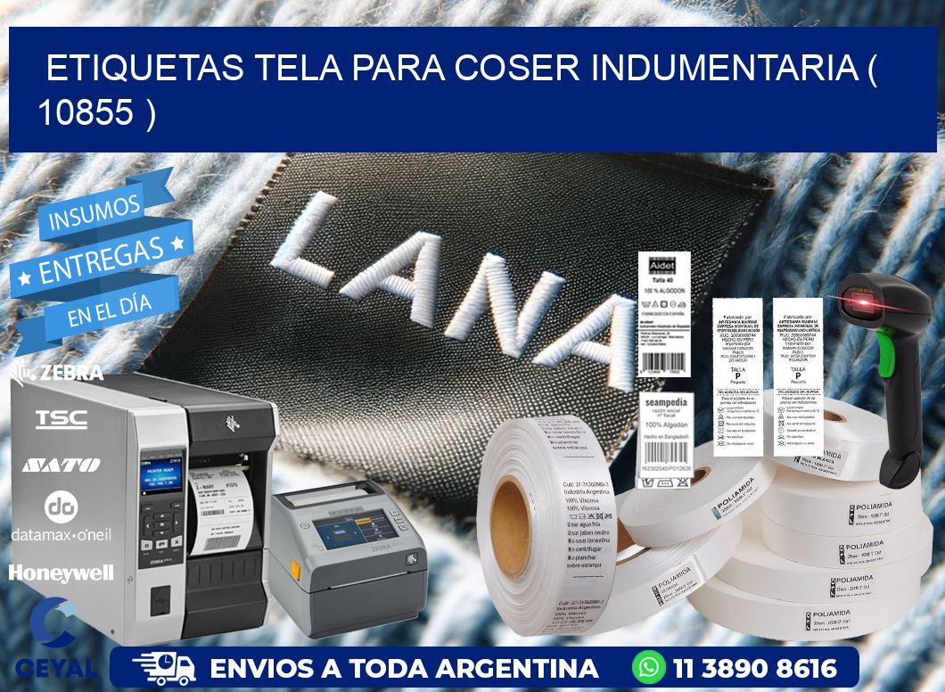 ETIQUETAS TELA PARA COSER INDUMENTARIA ( 10855 )