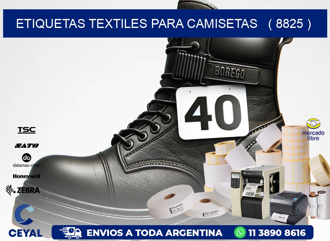 ETIQUETAS TEXTILES PARA CAMISETAS   ( 8825 )