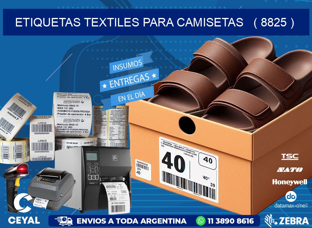 ETIQUETAS TEXTILES PARA CAMISETAS   ( 8825 )