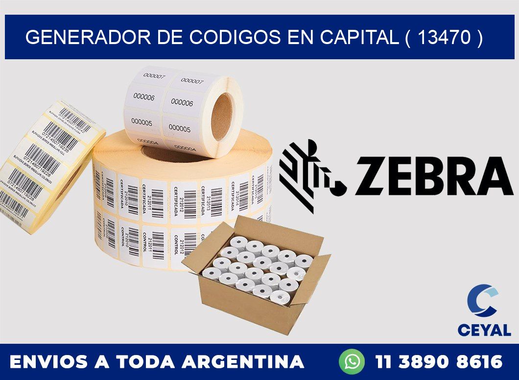 GENERADOR DE CODIGOS EN CAPITAL ( 13470 )