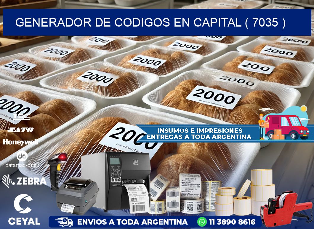 GENERADOR DE CODIGOS EN CAPITAL ( 7035 )
