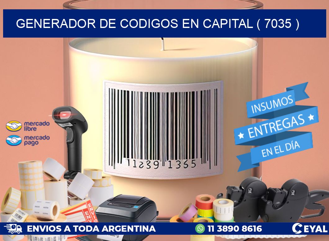 GENERADOR DE CODIGOS EN CAPITAL ( 7035 )