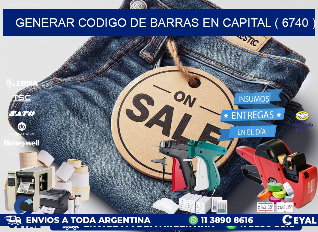 GENERAR CODIGO DE BARRAS EN CAPITAL ( 6740 )