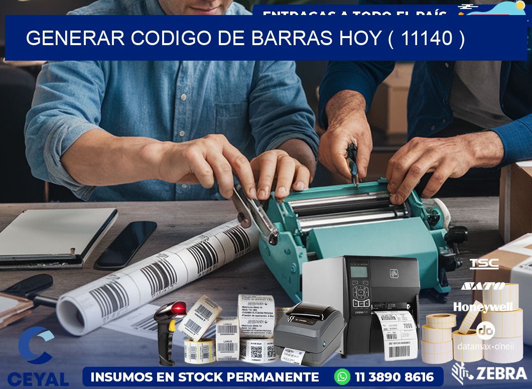GENERAR CODIGO DE BARRAS HOY ( 11140 )