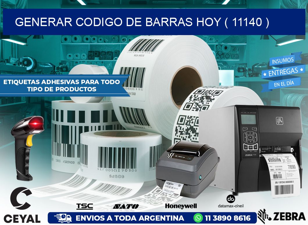 GENERAR CODIGO DE BARRAS HOY ( 11140 )