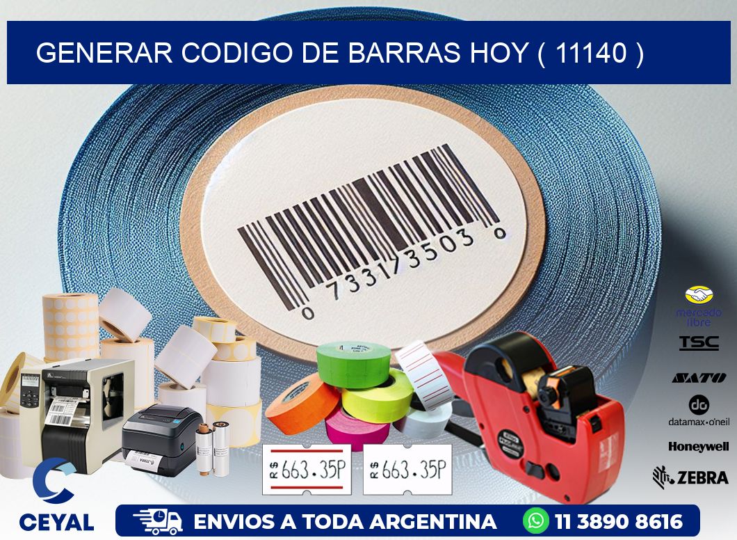 GENERAR CODIGO DE BARRAS HOY ( 11140 )