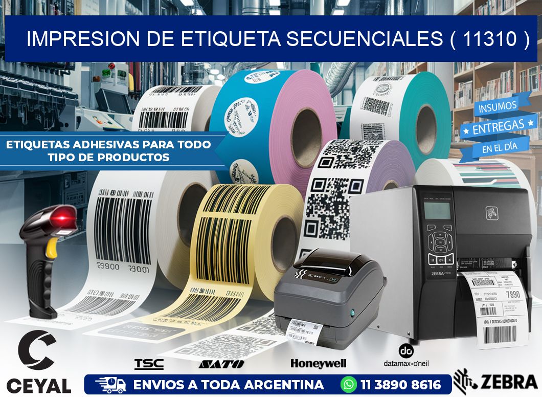 IMPRESION DE ETIQUETA SECUENCIALES ( 11310 )