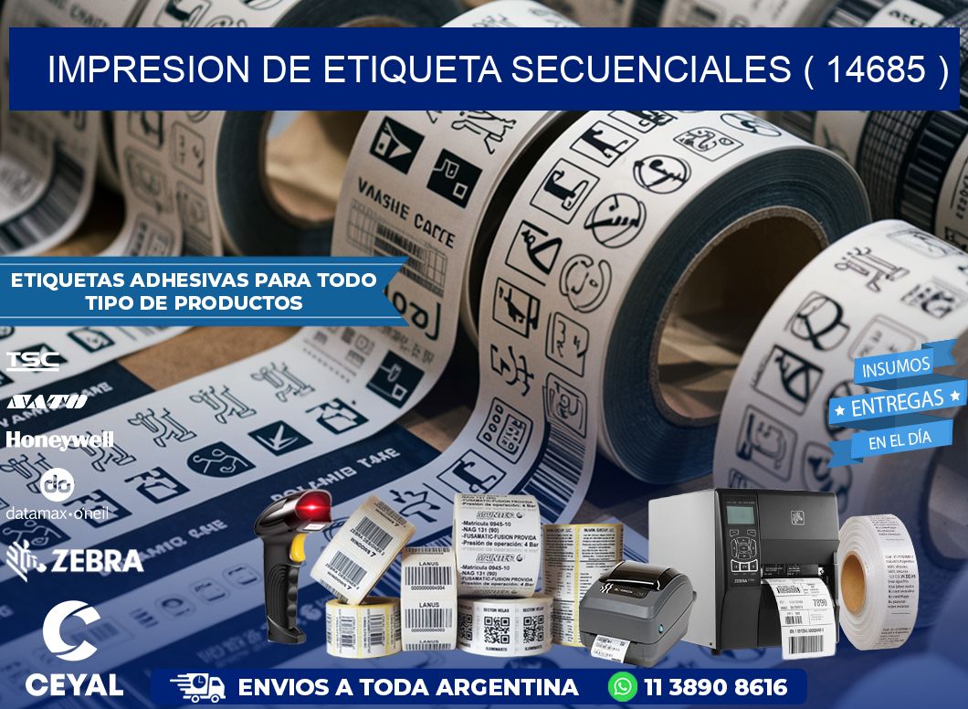 IMPRESION DE ETIQUETA SECUENCIALES ( 14685 )