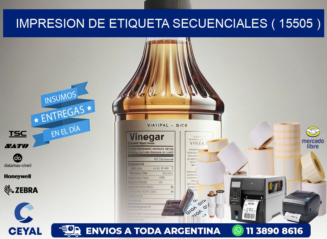 IMPRESION DE ETIQUETA SECUENCIALES ( 15505 )