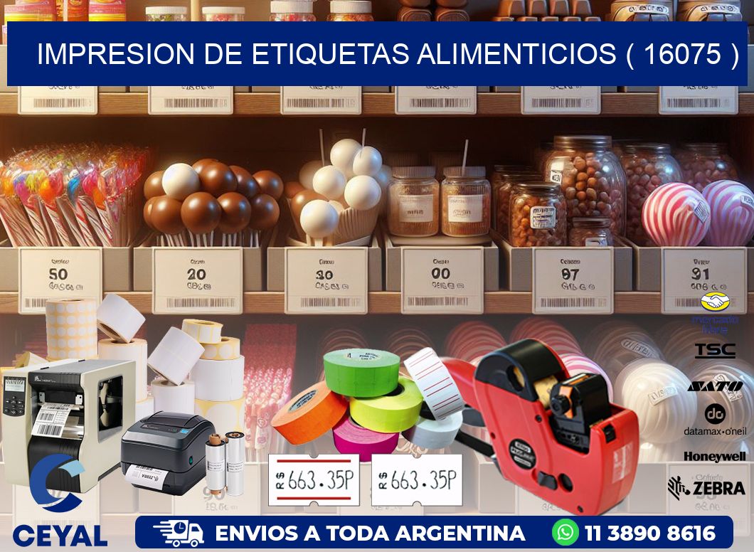 IMPRESION DE ETIQUETAS ALIMENTICIOS ( 16075 )