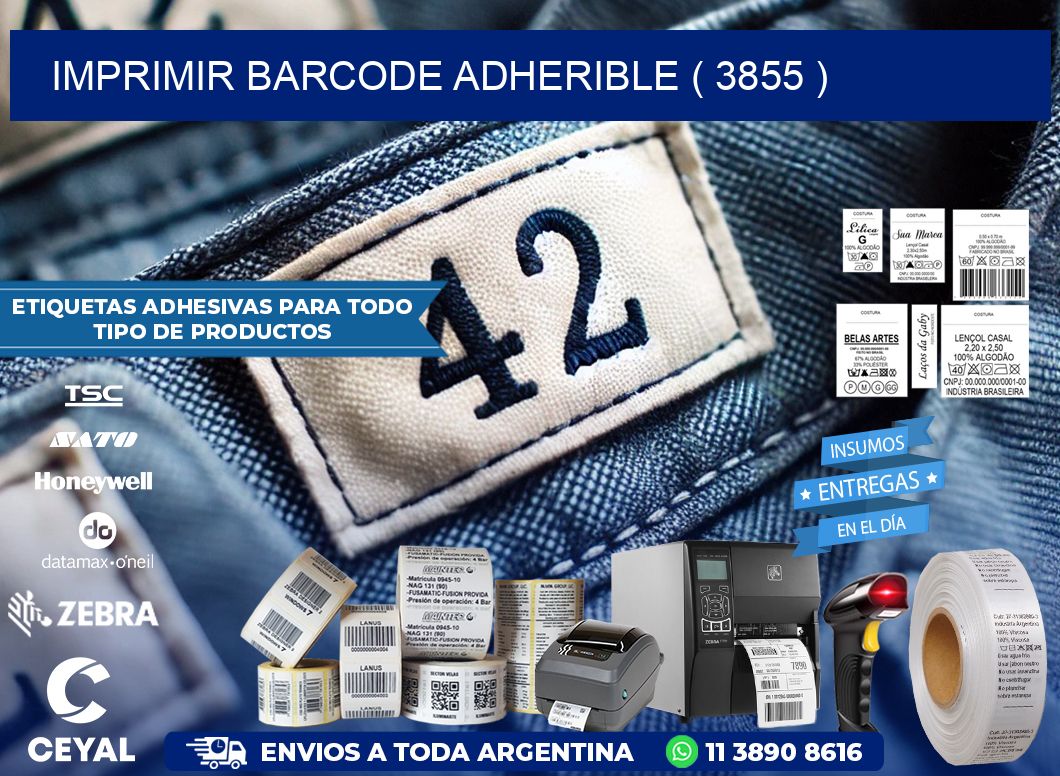 IMPRIMIR BARCODE ADHERIBLE ( 3855 )