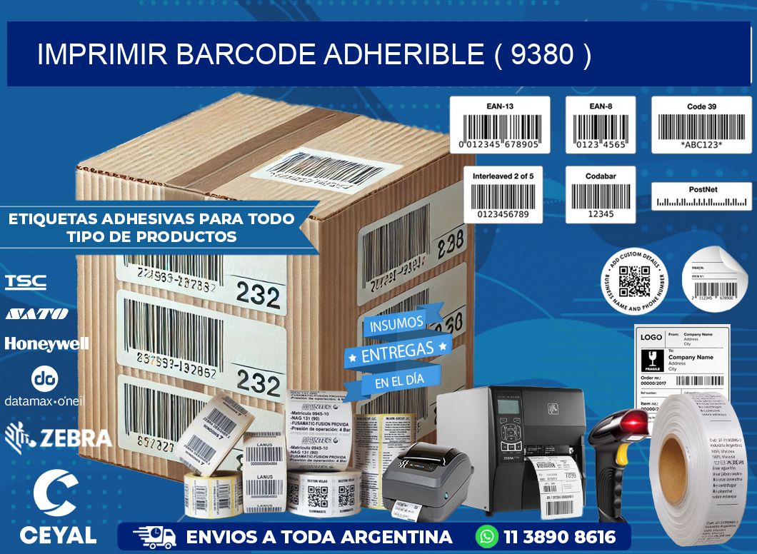 IMPRIMIR BARCODE ADHERIBLE ( 9380 )