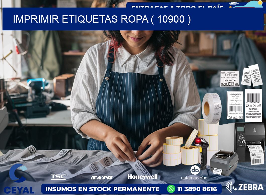 IMPRIMIR ETIQUETAS ROPA ( 10900 )